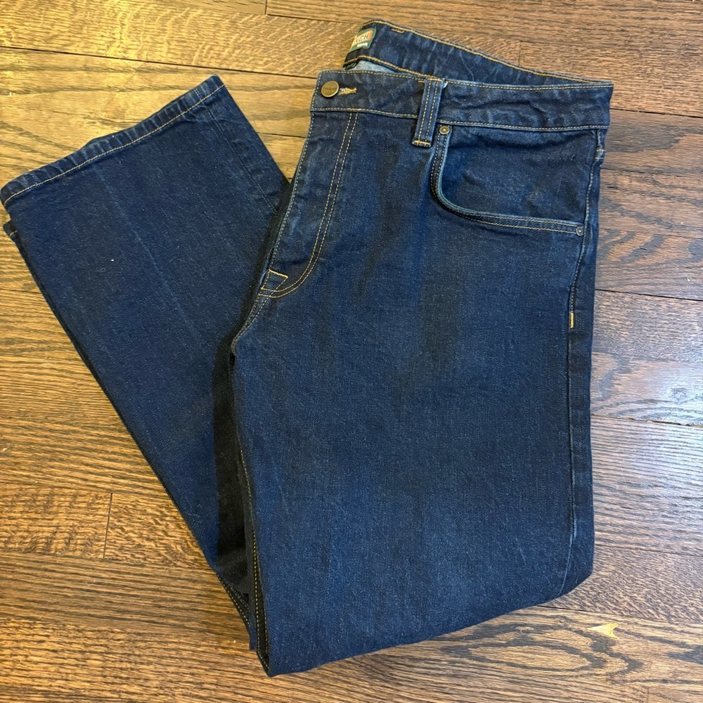 Tecovas Dark Blue Straight Jeans Size 38x30